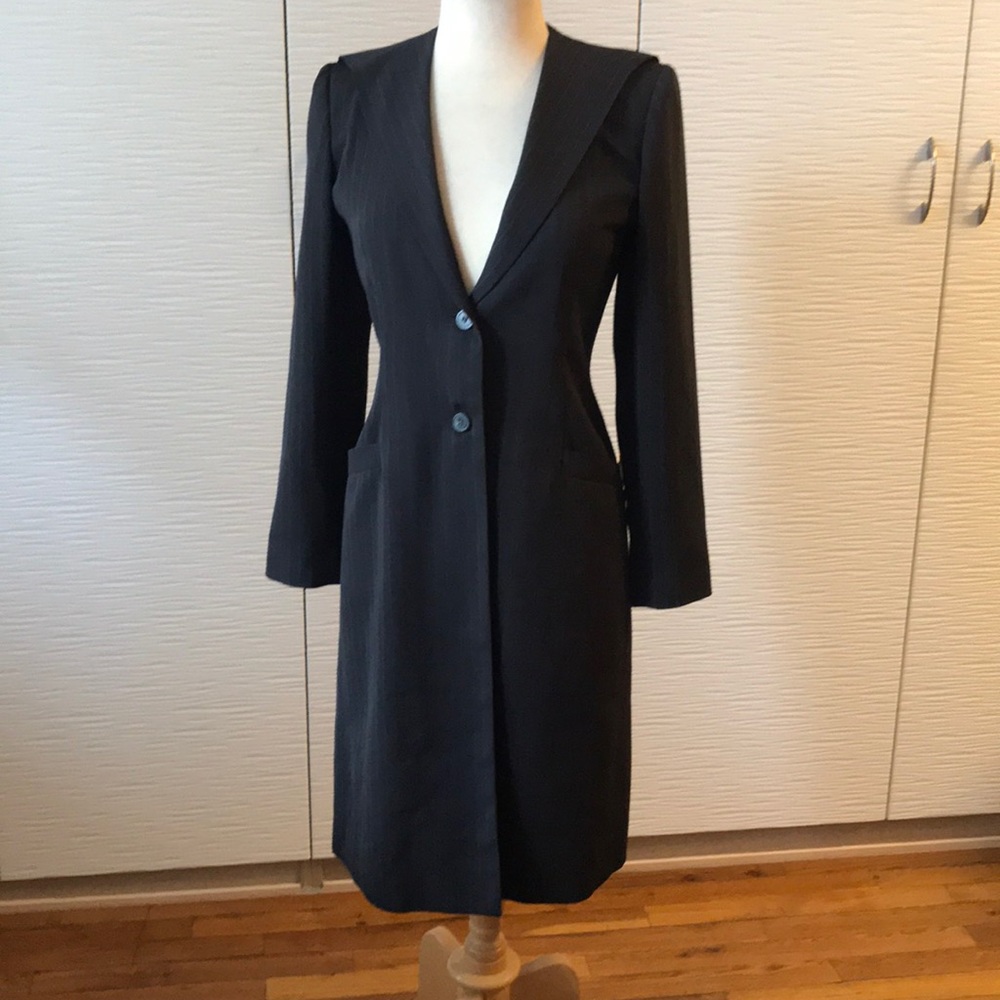 Pin Stripped Blazer Coat